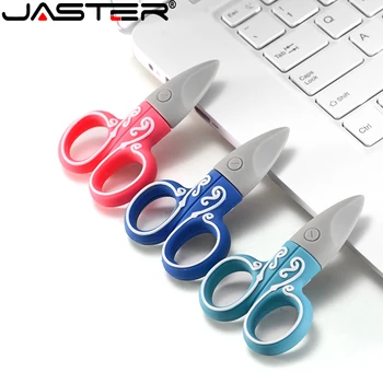 JASTER nový produkt prenosné USB flash drive modrej 4 GB 8 GB 16 GB 32 GB, 64 GB 128 GB ružová nožnice z pamäť pre uloženie pera jednotky