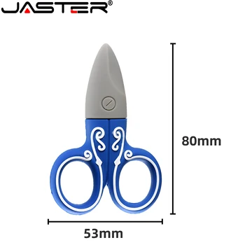 JASTER nový produkt prenosné USB flash drive modrej 4 GB 8 GB 16 GB 32 GB, 64 GB 128 GB ružová nožnice z pamäť pre uloženie pera jednotky
