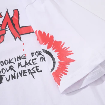 Kawaii Cartoon Dámske Letné Šaty 2020 Graffiti T Shirt Nadrozmerné Goth Tričko Ženy Streetwear Roztomilý Oblečenie Punk Rock Topy