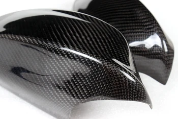 Carbon fiber E90 spätné zrkadlá čiapky späť vzhľad kryty zrkadiel bočné krídlo kryty zrkadiel pre BMW 3 series E90 2005-2008