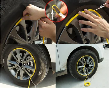 Auto dodáva pneumatiky ochrany krúžok nárazníka kolesa dekorácie-nálepky na Opel Astra g/vop/j/h, Corsa Antara Meriva Zafira
