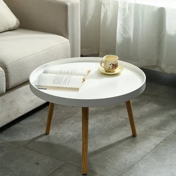 Jednoduchý strane tabuľky jednoduchý Japonský masívneho dreva okrúhly stôl malý typ Nordic čaj stôl iny vietor hlavu tabuľky gauč okraji pár