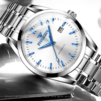 FNGEEN Mechanické Men 'S Hodinky 2020 Kvalitné Duté Kostra Samostatne Automatické Navíjanie Náramkové Hodinky Módne náramkové hodinky Pre Mňa