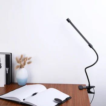 5V USB Flexibilné Led Stolná Lampa Clip-on Stmievateľné stolná Lampa 18 Led Lampa na Čítanie Knihy Posteli Nočné Svetlo