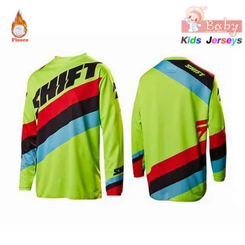 2020 Deti Thermal Fleece Horské Cyklistické Oblečenie Zjazdové Zimné Jersey Oblečenie, Moto Topy Motocross Košele Motocykel T-shirt