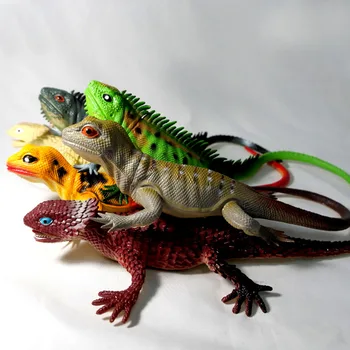 Veľké tweet mäkkej gumy lizard model zvierat bábika simulácia hračka 6pcs/set