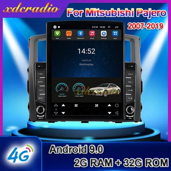 Xdcradio 10.4 Palce Tesla Štýl Vertikálne Obrazovke Android, 9.0 Pre Mitsubishi Pajero V93 V97 Autorádia Multimediálne Navi 2007-2019