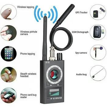 Anti-spy Multi funkcia Detektor Objektív Fotoaparátu Signál GPS RF Sledovanie GSM Audio Chybu Finder Zistiť Bezdrôtové Zariadenie Vyhľadávanie