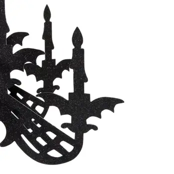 Nový Matný Čierny Lesk Papiera 3D Kostra Luster Halloween Závesné Dekorácie, Ozdoby Sezóny Slávnostné Party Decor