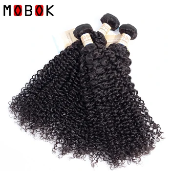 MOBOK Kinky Kučeravé mongolskej Vlasy Väzbe Prirodzené Farby Ľudské Vlasy, 8-28 inch Zväzky Non - Remy Vlasy Doprava Zadarmo