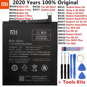 Xiao Mi Originálne Batérie Telefónu Pre Xiao Redmi Poznámka 3 3S 3X 4X 4 4A 5 Plus 5 6 5A 6A Pro Mi5 Mi 4C 5X Mi6 Náhradné Batérie