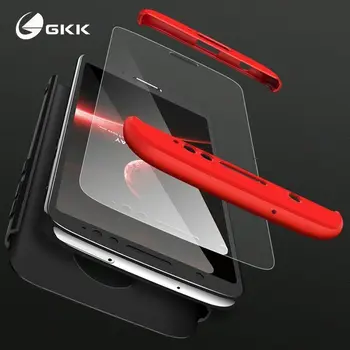 GKK 3 1 Matný 360 Úplný Ochranný Business Shockproof Prípade pre Motorola Moto G7 /G6 /G5 Plus