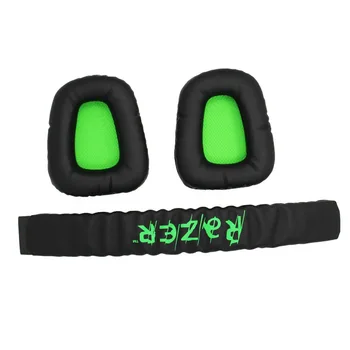 Náhradné Earpad Uší hlavový most Vankúš Pre Razer Electra Herné PC Headset Čierna a Zelená