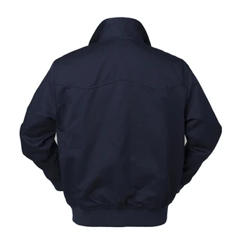 Bavlna/polyester euroupean veľkosť jar jeseň vonkajšie módne pevné varsity bombardér bunda mužov práce bunda