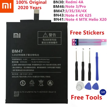 Xiao Mi Originálne Batérie Telefónu Pre Xiao Redmi bod 4-4X 3 3S 3X 4A 3 Mi6 5 5A 6 6A 7 Pro Mi 5X Mi 5 Mi5 Náhradné Batérie