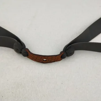 Nové 2ks vonkajšie prak silné elastické ploché pásky lov šport prak nastaviť praktické silné ploché gumové