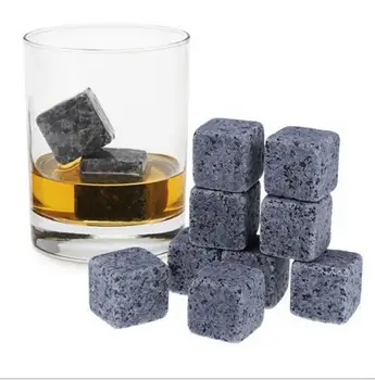 100 nastavuje 9 Ks Whisky Ľad Kamene, Víno, Nápoje Chladnejšie Kocky Whisky Žulové Skaly Puzdro Opakovane Žuly Kocky Whisky Kamene