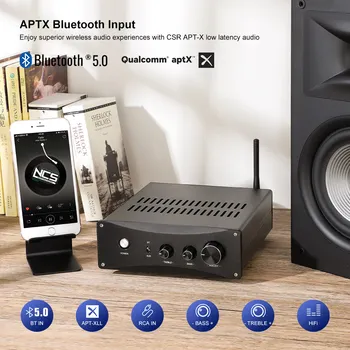 AIYIMA TPA3255 Bluetooth Zosilňovač 325W Reproduktor, Zosilňovač 2.0 A Digitálny Class D Zvuku Amplificador APTX S Prepínanie Napájania