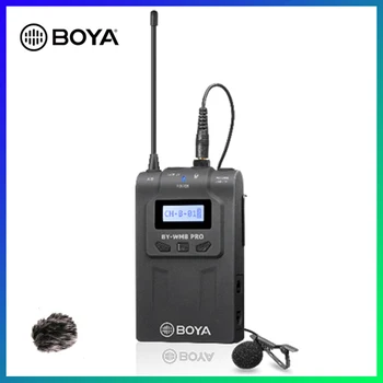BOYA TX8 Pro Bezdrôtový Vysielač Mikrofón Kit Digital Bodypack 100m UHF Systém Lavalier Mikrofón pre RX8 Pro SP-RX8 Pro Prijímač