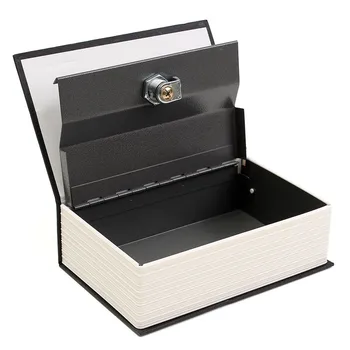 Kov + Papier Doska Slovník Kniha Tajomstvo, Ochrana Safe Key Lock Hotovosti Peniaze, Šperky Locker Trvanlivé Kvality