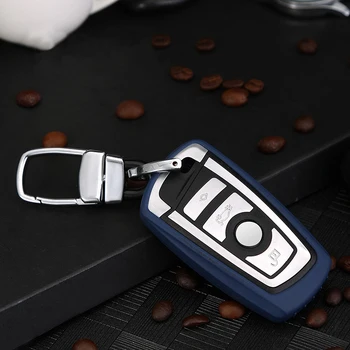 TPU Kľúča Vozidla puzdro Fob Keychain Diaľkové Oblek Pre BMW 1 2 3 4 5 6 7 Série X3 X4 F20 F22 F30 F82 F10 F12 F02 F25 F26 Tlačidlo Prípade