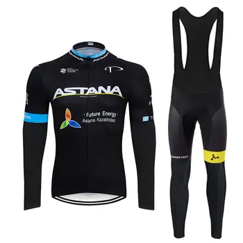 2019 Nové Cyklistické Vybavenie Astana Jersey 9D Gél Pad Bike MTB Nohavice Vyhovovali Tepelnej Cyklistické Oblečenie Nosiť