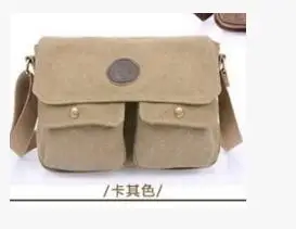 Retro plátno ramenní taška Messenger taška kórejský príliv package mužov taška