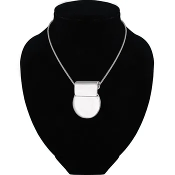 Minimalistický Šperky Clavicle Kolo Prívesok Náhrdelníky Ženy Reťazca Collares Módne Šperky OL Bijoux ras de cou 2019
