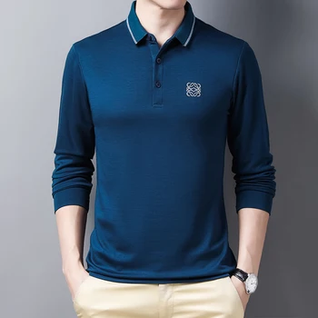 2020 Nový Produkt Muži T-Shirt Polo Tričko Vysokej Kvality, tvaru, Dlhý Rukáv T-Shirt Bežné Polo Tričko 3Xl Mužov Podnikania