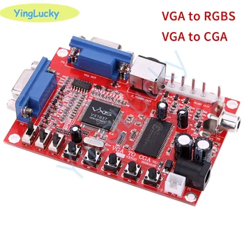 Yinglucky arcade konverzie board VGA NA CGA / RGBS / CVBS / S-VIDEO / AV ,s 5pin kábel hru stroj konverzie rada