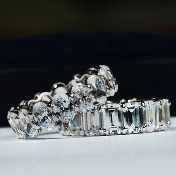 Luxusné Žena Crystal Veľké Oválne Kamenný Kruh Classic Strieborná Farba Zásnubný Prsteň Vintage Geometrické Snubné Prstene Pre Ženy