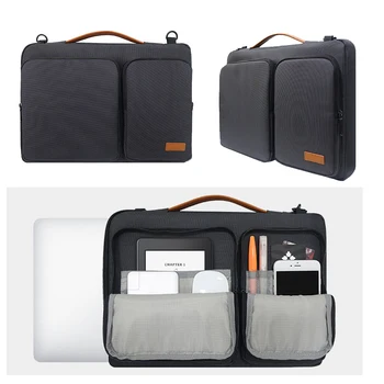 Laptop Taška cez Rameno pre MacBook Air 13-15.6 palcový Displej 13 MacBook Pro USB-C, Nepremokavé Shockproof Notebooku Rukáv
