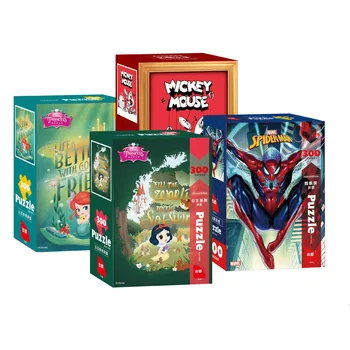 Frozen2 Mulan, Spider Man Mickey Mouse Snow White Ariel 300 Kusov Svetlé Strieborné Karty, Puzzle Mini Častíc Puzzle