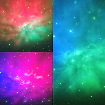 Galaxy Hviezdne Nebo Projektor Rotujúce Voda Máva Nočné Led Svetlo 7 Farieb Hmlovina Cloud Lampa Atmospher Spálňa Deti Nočné Lampy