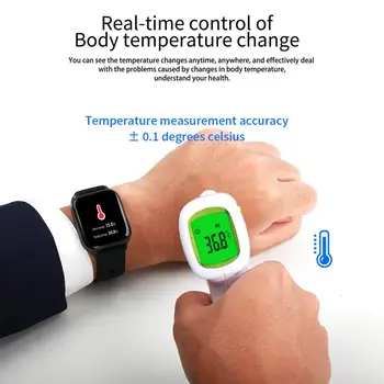 2020 sa Inteligentné Sledovanie Tepovej frekvencie, Krvného Tlaku Sport Real-time Teploty Sledovanie Zdravotného Muži Ženy Smartwatch Pre IOS a Android