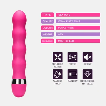 G-Spot Vibrátor pre Ženy Vodotesný Silikónový Vibrátor Ženskej Vagíny, Klitorisu Zadok Plug Análny Erotické Produkty Masér Sexuálne Hračky