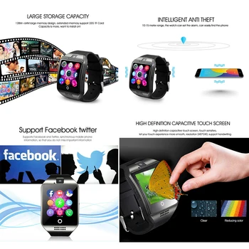 Smartwatch 2020 Športové Kamery SIM TF Karty Fitness Náramok reloj Hodinky pre ios xiao oppo huawei pk amazfit gt08 A1 X6 V8