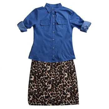 Rodina Zodpovedajúce Oblečenie Matka Dieťa Denim tričko Oblečenie + Tutu Sukne, Šaty, Oblečenie, Oblečenie Set