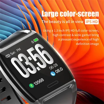 Smart Hodinky V2 veľký displej náramok Srdcového tepu, krvného tlaku Push Správy iOS Android Športové Fitness Tracker Náramok