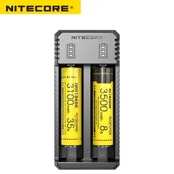 NITECORE UI1 UI2 Prenosné USB, Li-ion Nabíjačka Batérií Kompatibilná s 26650 20700 21700 18650 14500 Batérie, LED Blesk
