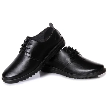 Nový Príchod Mužov Pošmyknúť Na Koženú Obuv Black Business Ploché Topánky zapatos hombre vestir Najvyššej Kvality Mužov Formálne Topánky hdc3