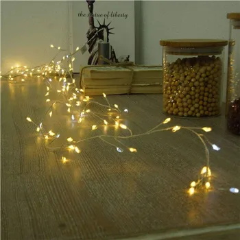 LED Firecracker Víla String Svetlá 100/200leds Medený drôt Vianočné Osvetlenie pre Domáce Svadobné Party Garden Festival Dekorácie