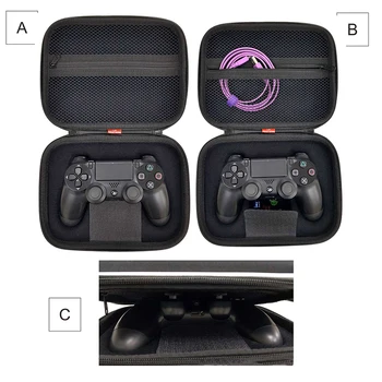 PS4 Gamepad Taška Prenosná Cestovná Účtovná EVA Skladovanie Prípade Chrániť Pevný obal Pre Sony PlayStation 4 PS4 Slim Pro Controller
