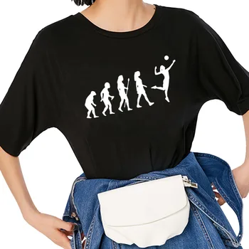 STAČÍ VOLEJBAL T Shirt Novinka Zábavné Teeshirt Ženy Oblečenie Bežné Krátky Rukáv Volleyballer Vývoj Topy Tees Žena