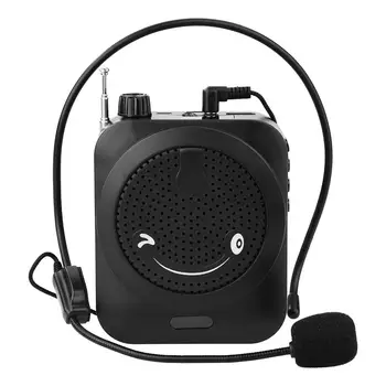 Profesionálne Hlasové Zosilňovač Prenosný Mini Hlas Reproduktor s Earhook Mikrofón Podpora Rádia FM/Jeden-tlačidlá Nahrávania