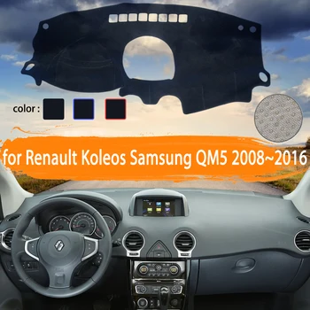 Pre Renault Koleos Samsung QM5 2008~2016 Auto Panel Kryt Dashmat Vyhnite sa svetlo slnečník Koberec Auto Doplnky 2009 2010