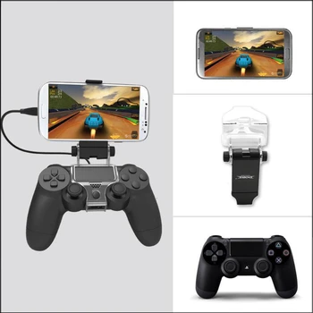 Smart Rukoväť, Klip Mobilný Mobilný Telefón Upevnite Držiak s OTG Kábel pre Playstation 4 Controller Black Pre PS4 Hry iphone