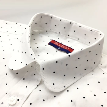 Dioufond Bavlnené Tričko Pracovné Oblečenie Žien Lady Blúzka Office 2020 Jar Jeseň Plus Veľkosť Top Polka Dot Dlhý Rukáv Ženské Oblečenie