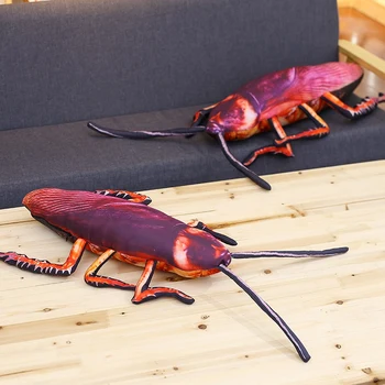 Cockroach Plyšové Hračky pre deti Tvorivé Simuláciu 3D Hmyzu Obliečky na Vankúš Zábavné Hračky Divný Narodeniny Darček pre deti