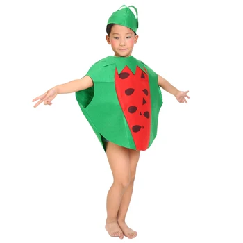 Deti, Dospelí, Halloween Party, Deň Detí Cartoon Ovocie vodný Melón Cosplay Kostýmy Oblečenie pre Chlapca, Dievča